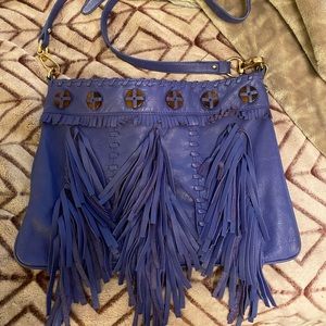 Bold Purple Fringe Purse!